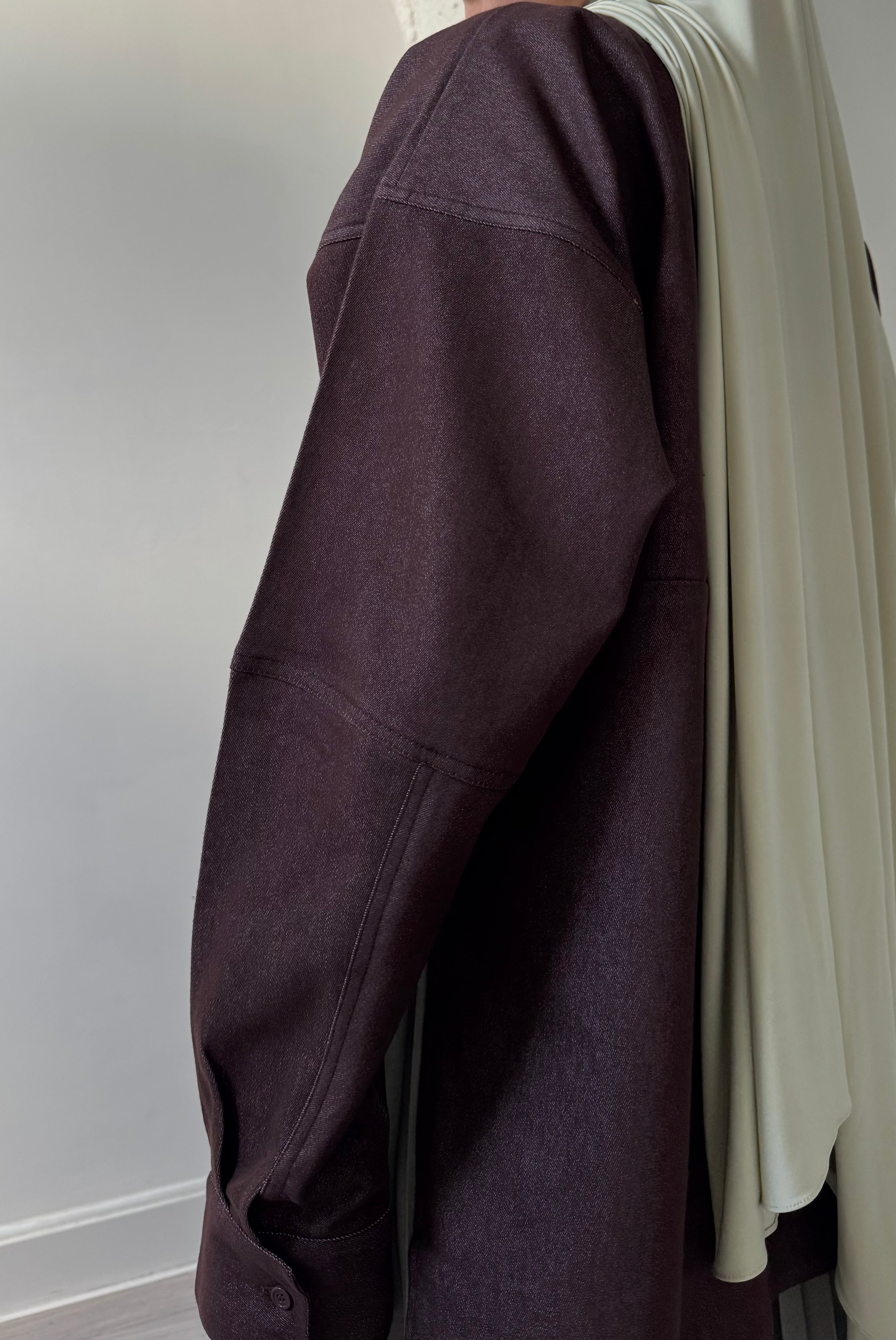 Blouse jean [CHOCOLAT]