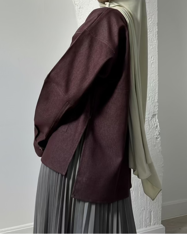 Blouse jean [CHOCOLAT]