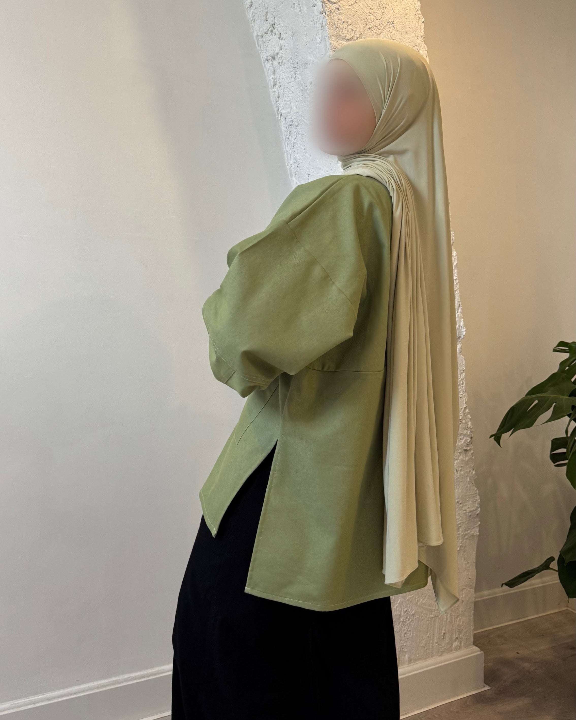 Blouse jean [MATCHA]